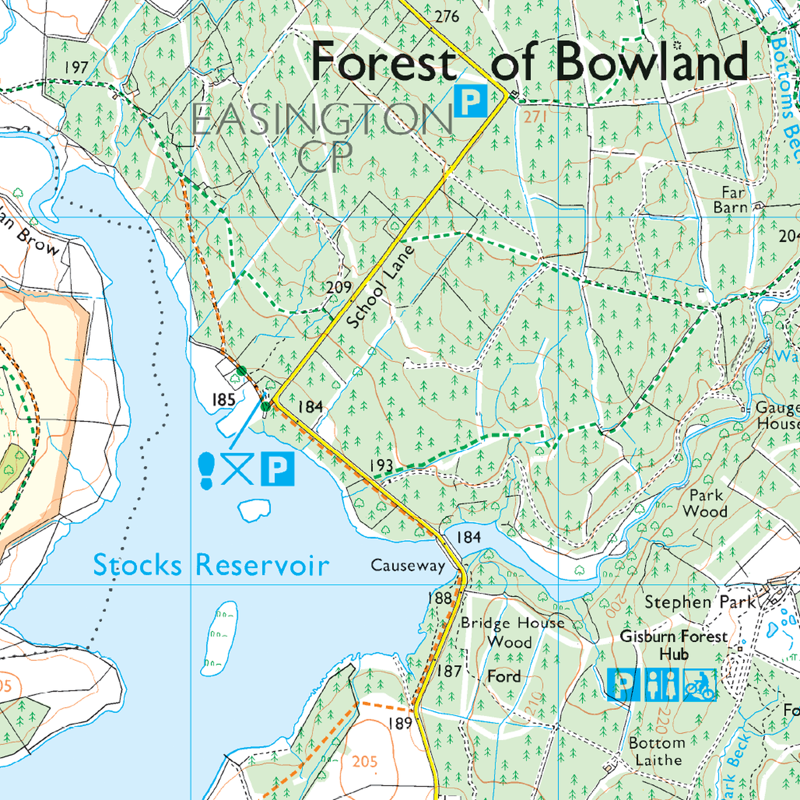 OS OL41 Active Map - Forest of Bowland and Ribblesdale-2